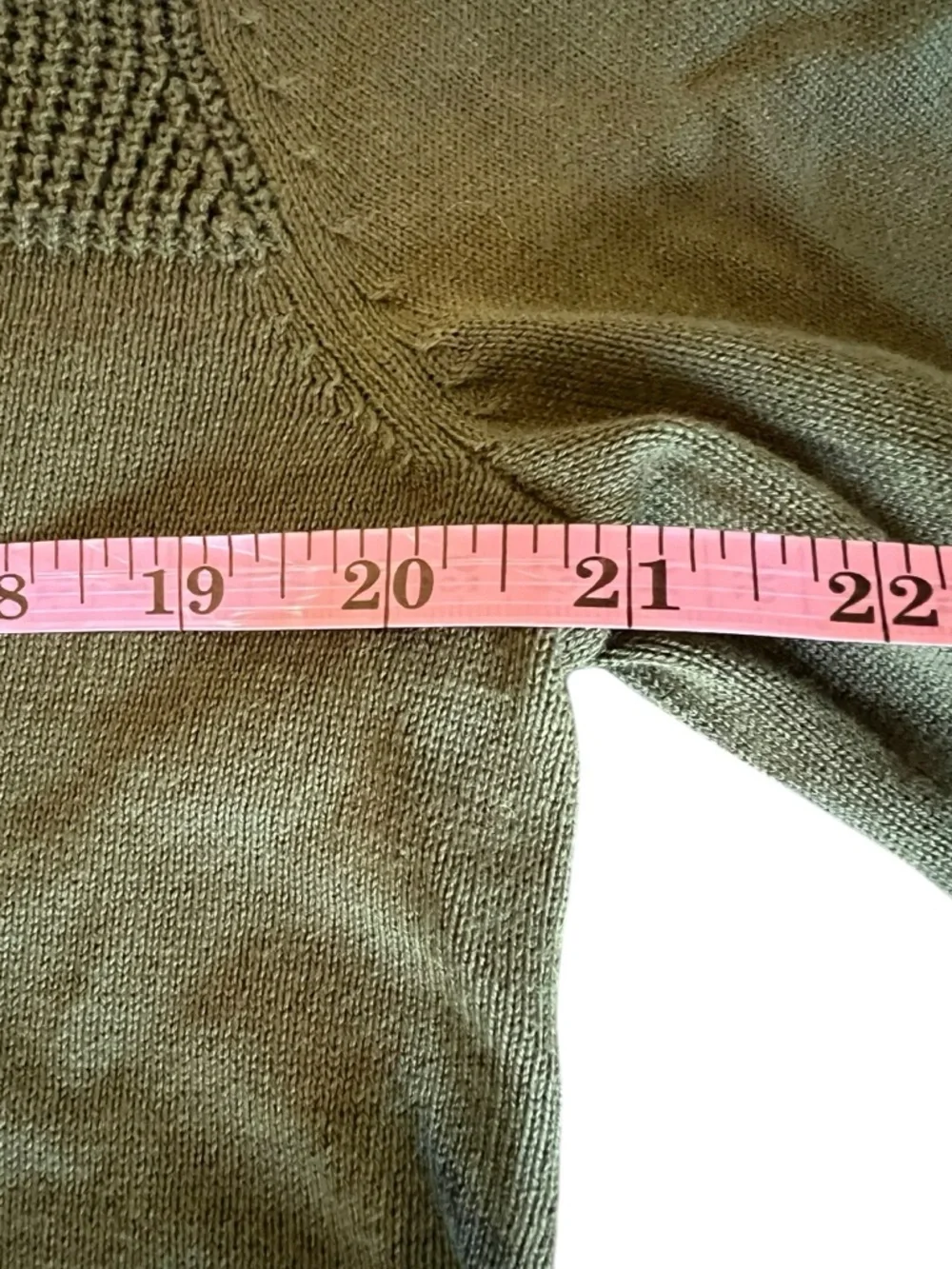 Club Room Men's Olive Button-Neck Mock Sweater Size Medium EUC - Picture 6 of 9